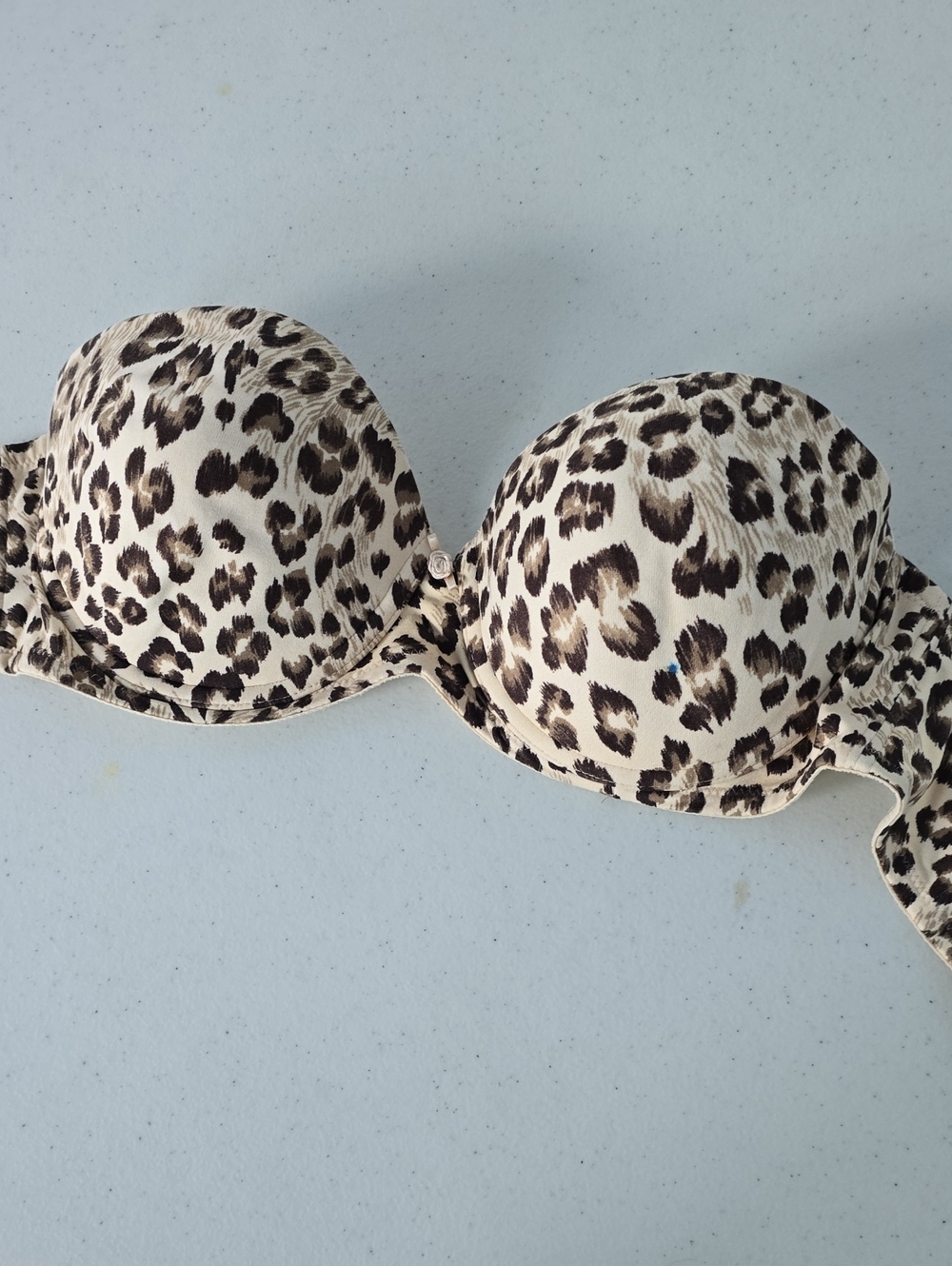 Victoria's Secret Beige and Pink Leopard Bra